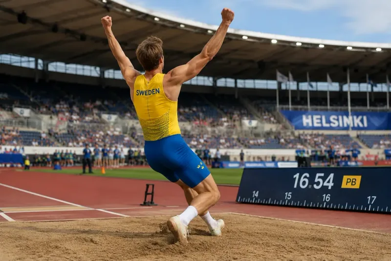 Gabriel Wallmark tog efterlängtad Finnkampsseger