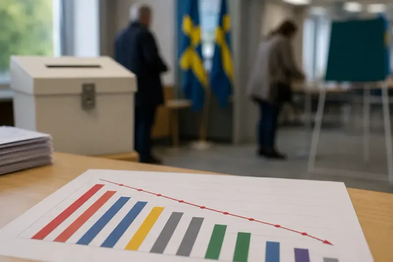 Socialdemokraterna rasar till 25,8 procent i ny mätning