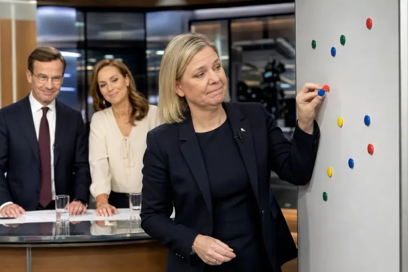 Magdalena Anderssons magnetmiss fick programledarna att skratta