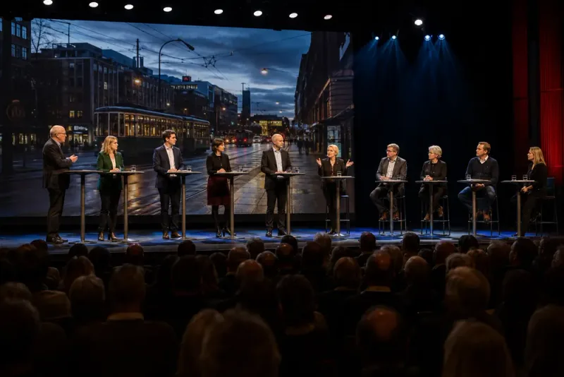 Trafikdebatten hettade till under Politikshowen