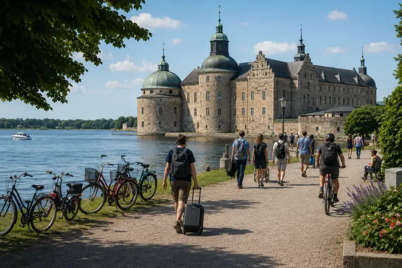 Utländska turister ökar kraftigt i Vadstena