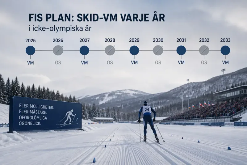 FIS vill införa skid-VM varje år