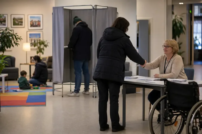 Stadsmissionen öppnade för förtidsröstning i Göteborg