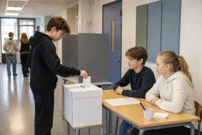 Elever testar riksdagsvalet på Ydreskolan