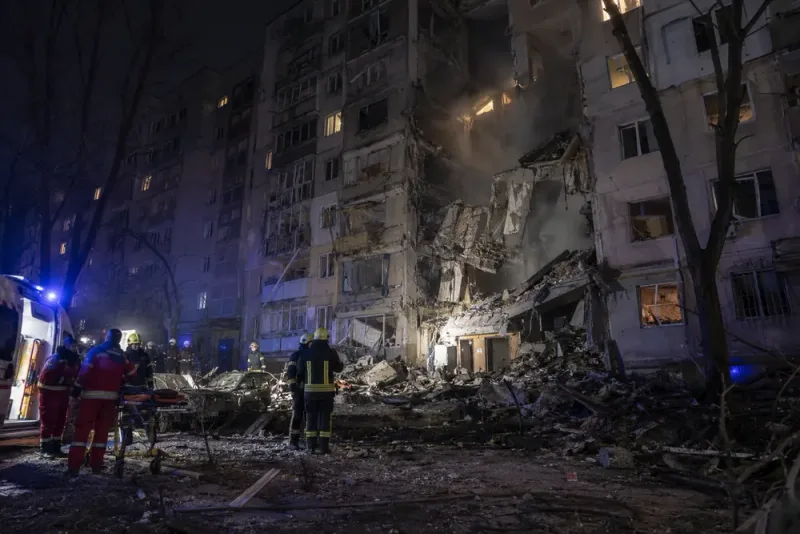 Två kvinnor skadade när rysk attack träffade Boryspil
