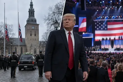 Donald Trump väljer republikanskt konvent framför kungens begravning
