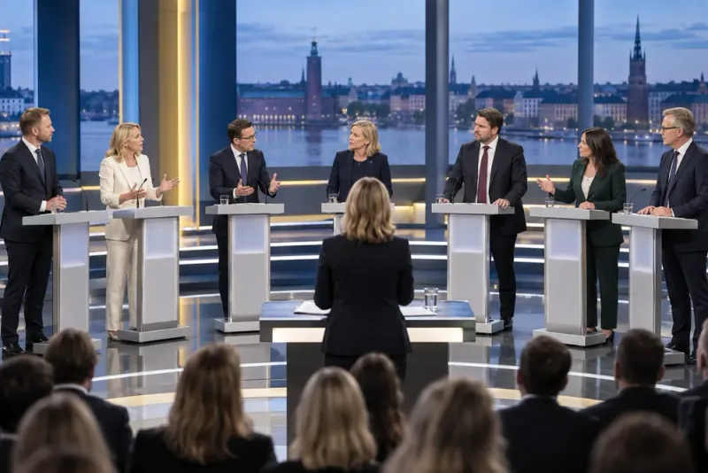 Partiledarna drabbade samman i valets slutdebatt