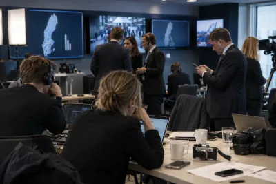 Partiledarna visar valspurten bakom kulisserna