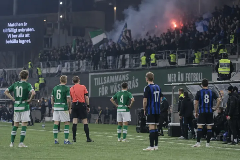 Knallskott stoppade Västerås mot Sirius