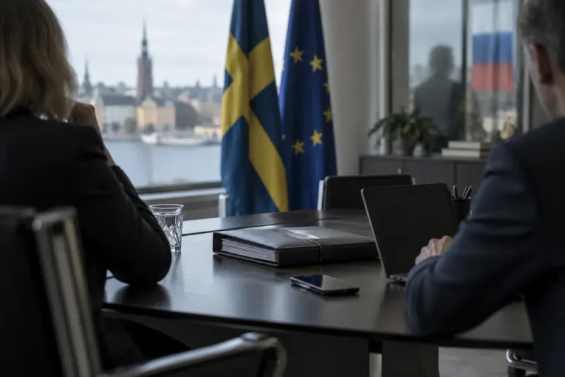 Gellerbrant försvarar sambo efter uppgifter om Ryssland