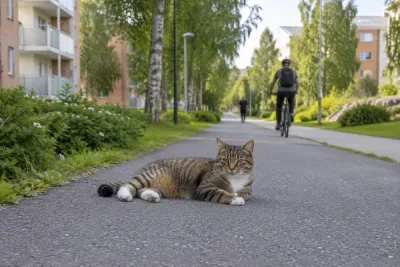 Charlie har blivit en profil på Mariehems cykelvägar