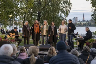 Glada gänget mötte publiken under Kulturnatten