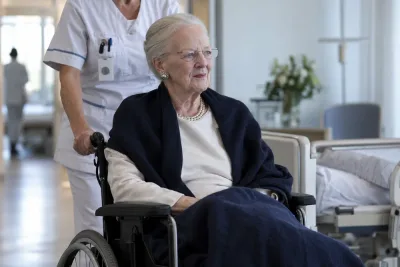 Blodpropp stoppar Margrethe från kung Haralds begravning