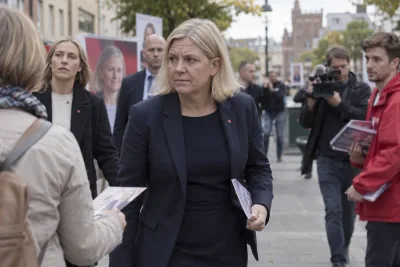 Andersson pressas av tapp inför valets sista vecka