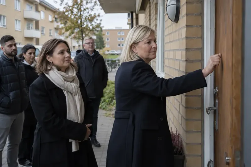 Magdalena Andersson tog Malmö över 20 000 dörrknackningar