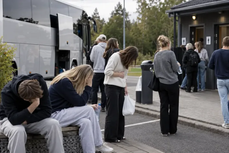 50–60 studenter insjuknade efter resa till Västervik