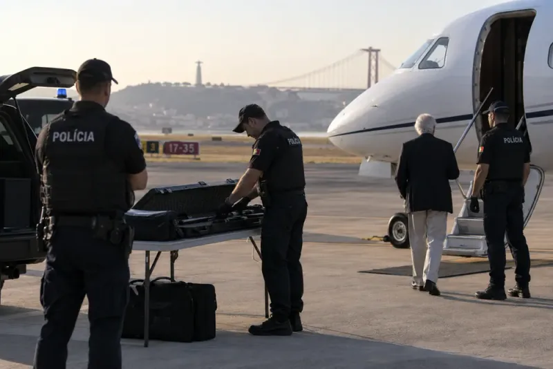 Bernie Ecclestone gripen efter vapenkontroll