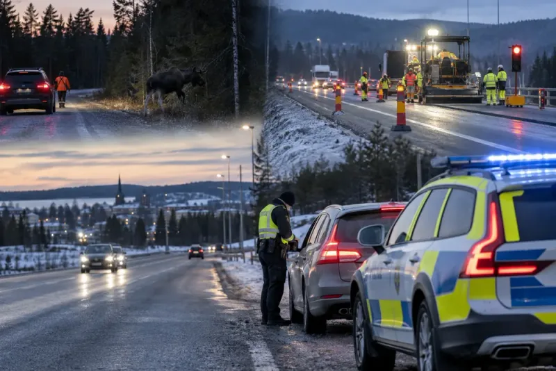 Flera händelser rapporterade i Västerbotten under måndagen