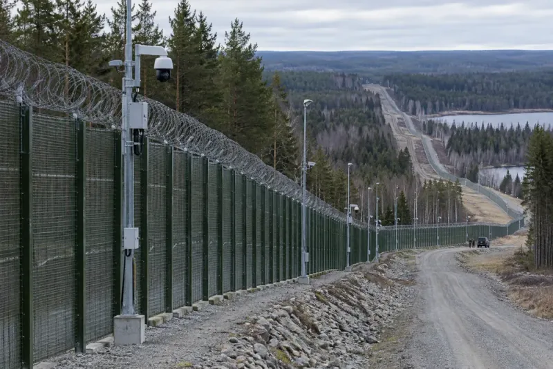 Finland färdigställer 20 mil långt gränsstängsel