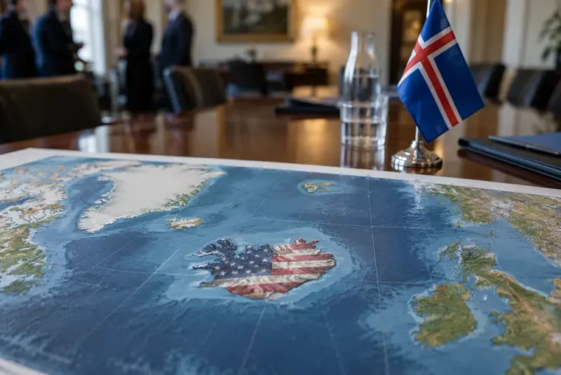 Donald Trumps karta väcker isländsk protest
