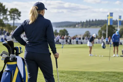 Caroline Hedwall testar golfen på nytt