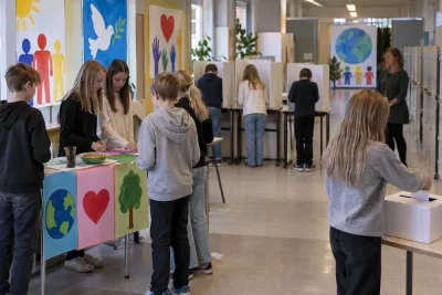 Elever driver egen valrörelse på Vännäsby skola