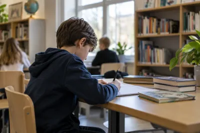 Tioårige Adam skrev bok när läsresultaten föll
