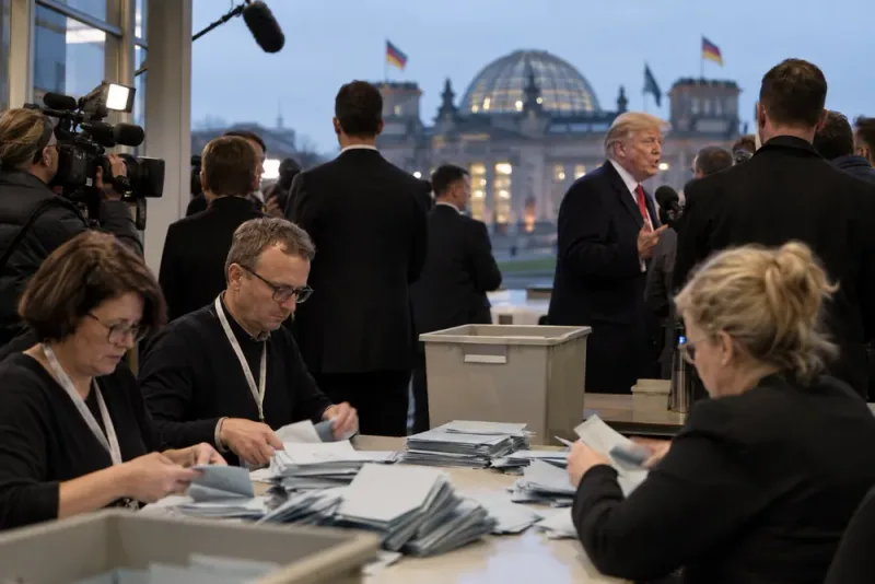 Trump hyllar AfD efter rekordval i Sachsen-Anhalt