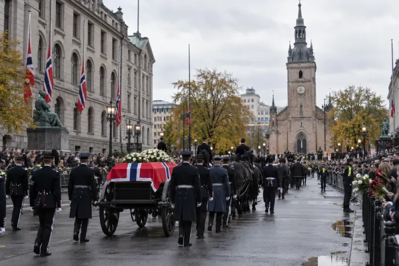 Norge samlas för kung Haralds sista avsked