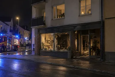 Grov mordbrand misstänks efter butiksbrand i Osby
