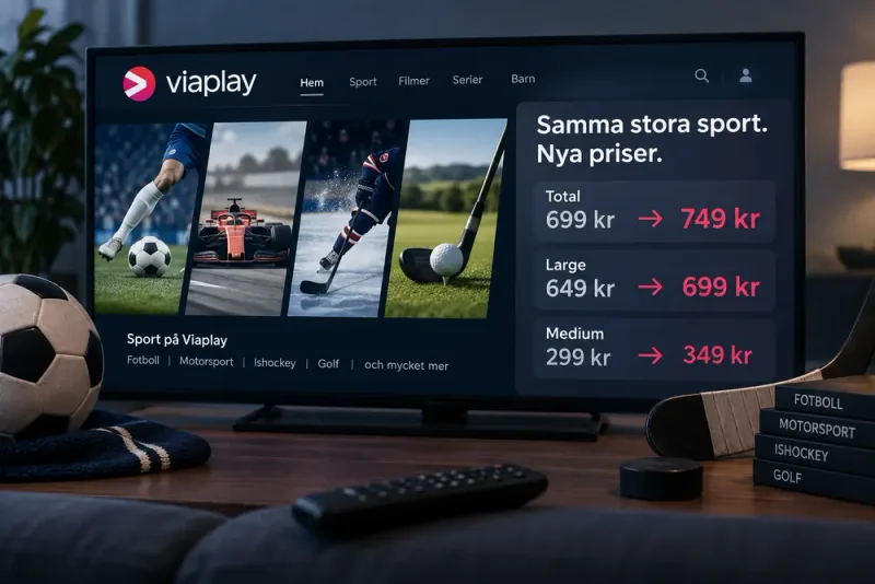 Viaplay höjer sportpriserna igen