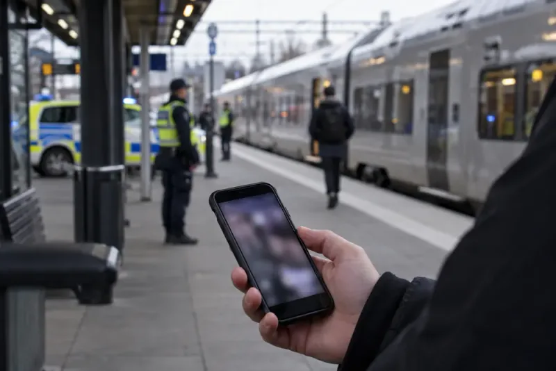Polisen varnar efter filmspridning från tågolyckan i Eslöv