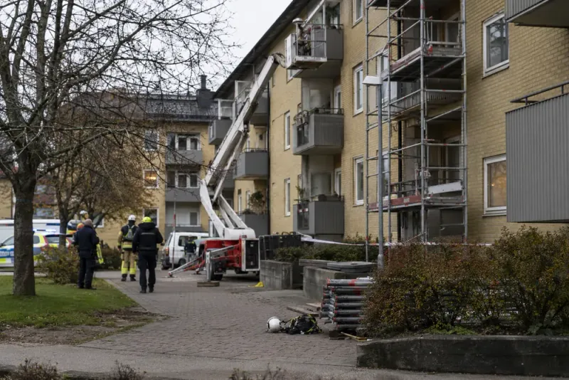 Man omkom efter misstänkt fall vid fastighetsarbete