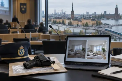 AI-bilder, polisvapen och politik präglade Stockholm