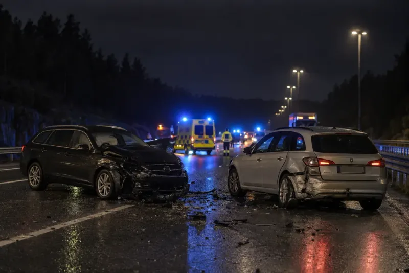 En skadad efter krock på E6 vid Sandsjöbacka