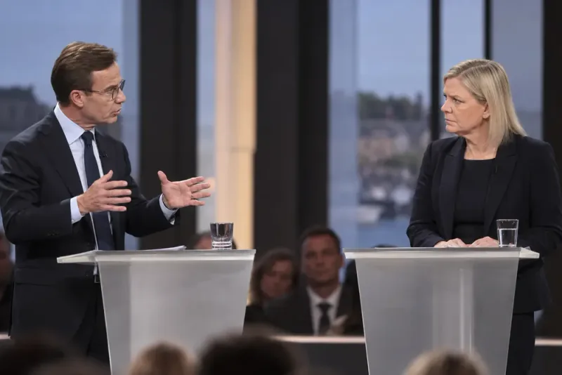 Kristersson och Andersson i hård strid om kriminalpolitiken