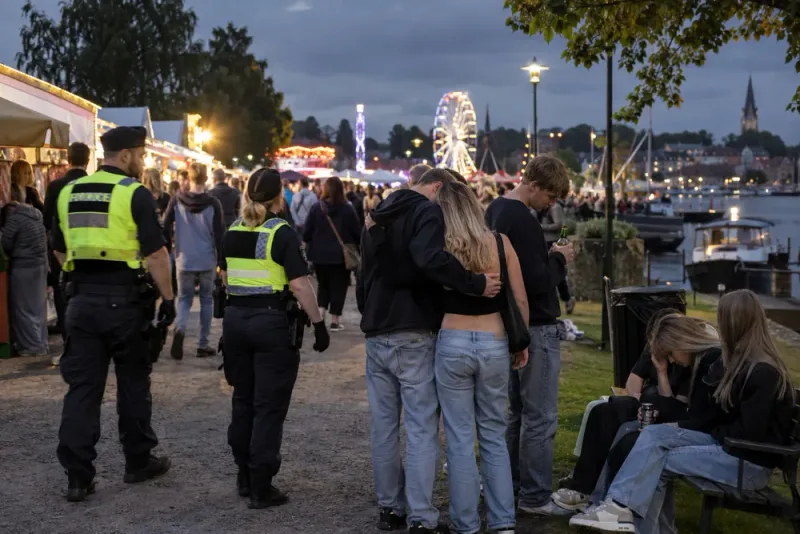 Polisen: ungdomsfyllan stack ut under Hälsinge marknad