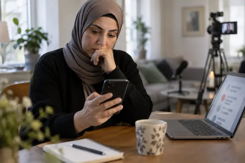 Alaa Zayoud möttes av omfattande näthat efter intervju