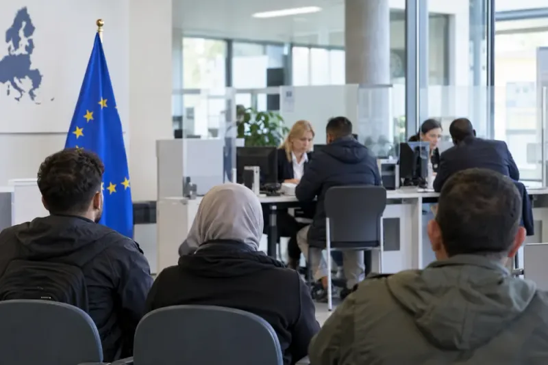 EU:s asylansökningar på lägsta nivån sedan 2021
