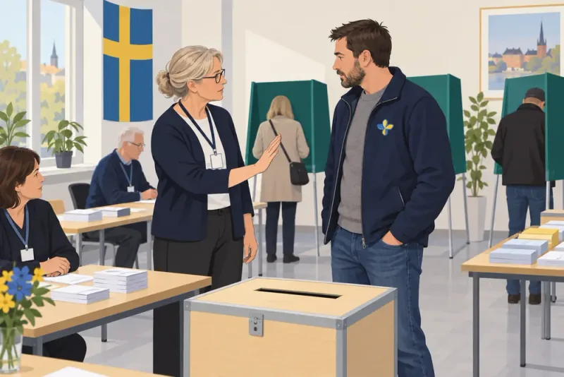 Politiker nekades rösta med partisymbol på kläderna