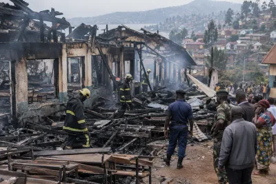 Minst 24 barn döda efter skolbrand i Bukavu