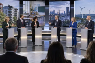 Partiledarna i hård strid om jobb, skola och klimat