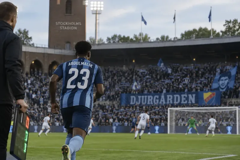 Abdul Abdulmalik hyllas direkt i Djurgården