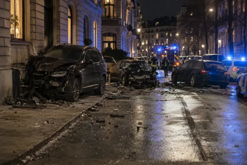 Dödsolycka på Östermalm – man gripen efter kraschen