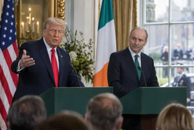 Donald Trump öppnar för ett enat Irland