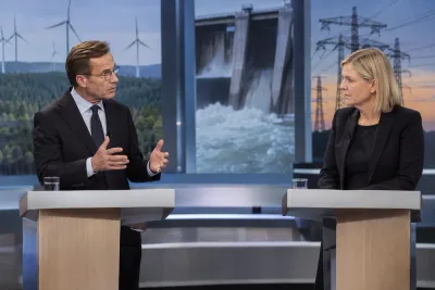 Kristersson och Andersson i hård klimatduell