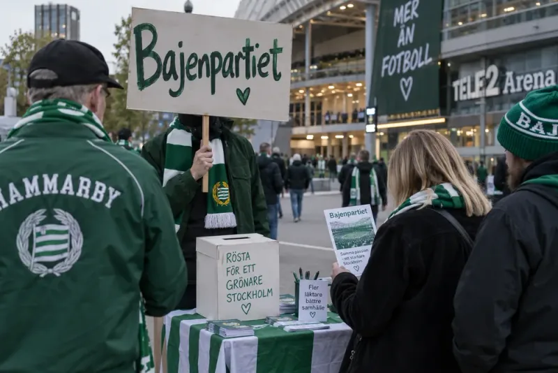 Bajenpartiet kombinerade politik och Hammarby