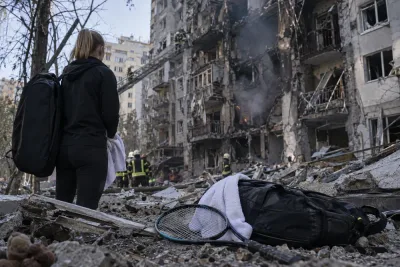 Dayana Yastremskas lägenhet förstördes i robotattack