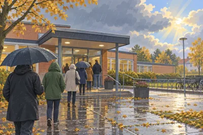 Regn på valdagen men solen väntas bryta fram