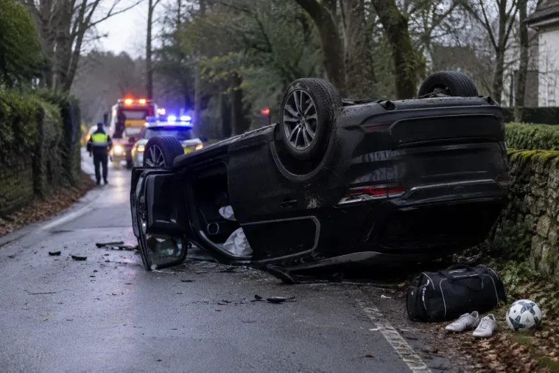 Sorba Thomas kraschade efter vägvarning